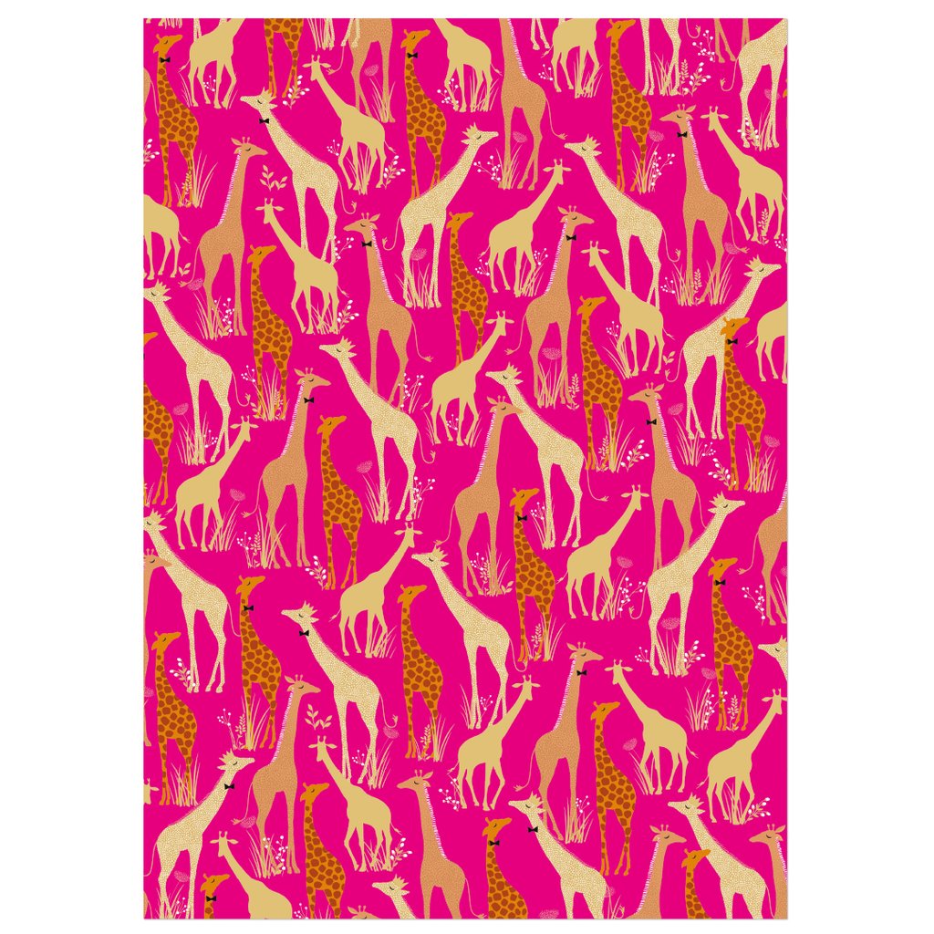 Hartie de impachetat - Sara Miller Giraffe | Swan Mill Paper