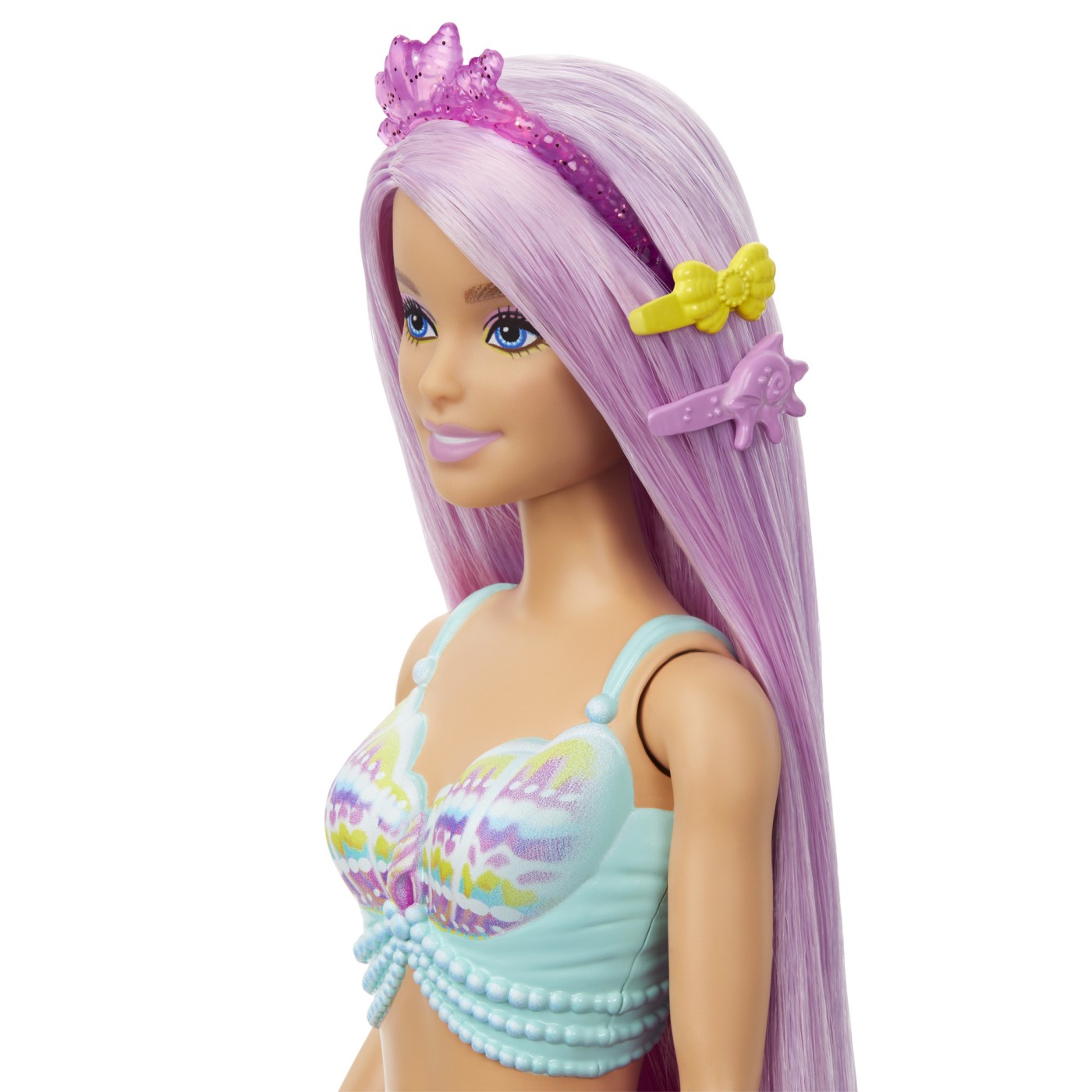 Papusa - Barbie Dreamtopia - Sirena cu par mov si coada roz | Mattel - 1 | YEO