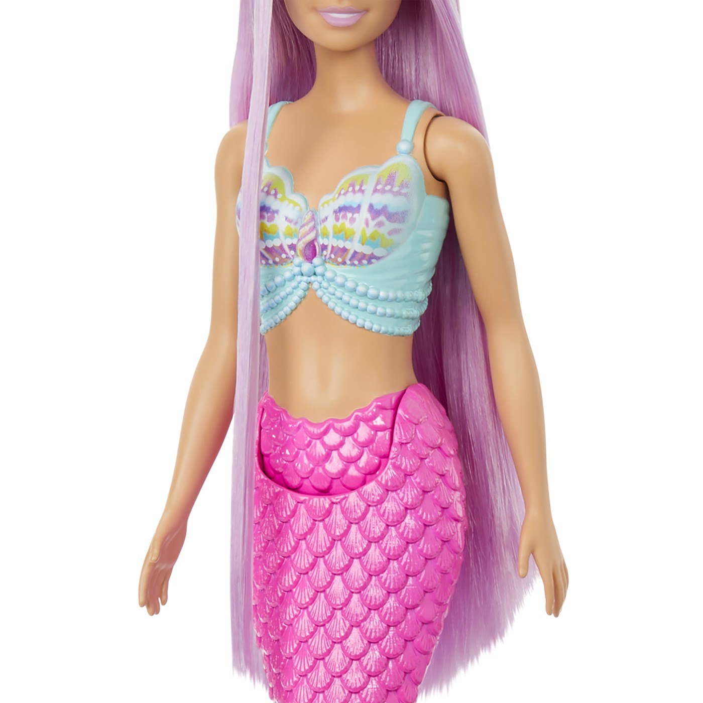 Papusa - Barbie Dreamtopia - Sirena cu par mov si coada roz | Mattel - 2 | YEO