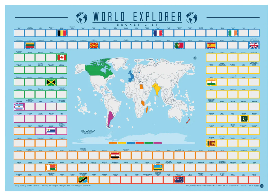 Poster - World Explorer Bucket List | MAGS Vertriebs GmbH - 1 | YEO