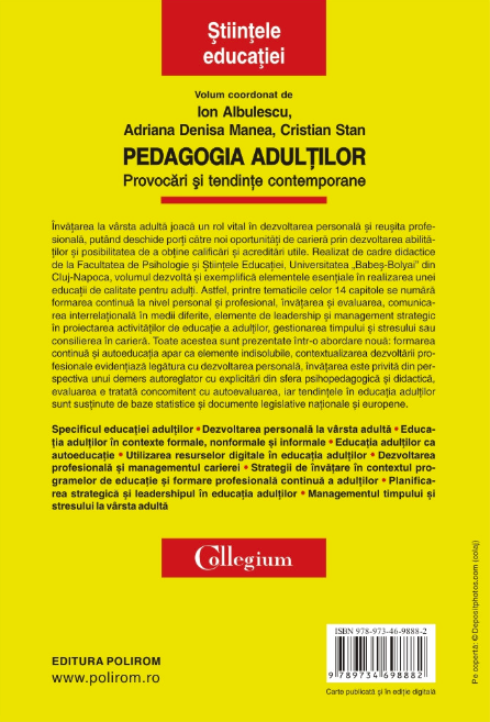 Pedagogia adultilor | Adriana Denisa Manea, Cristian Stan, Ion Albulescu