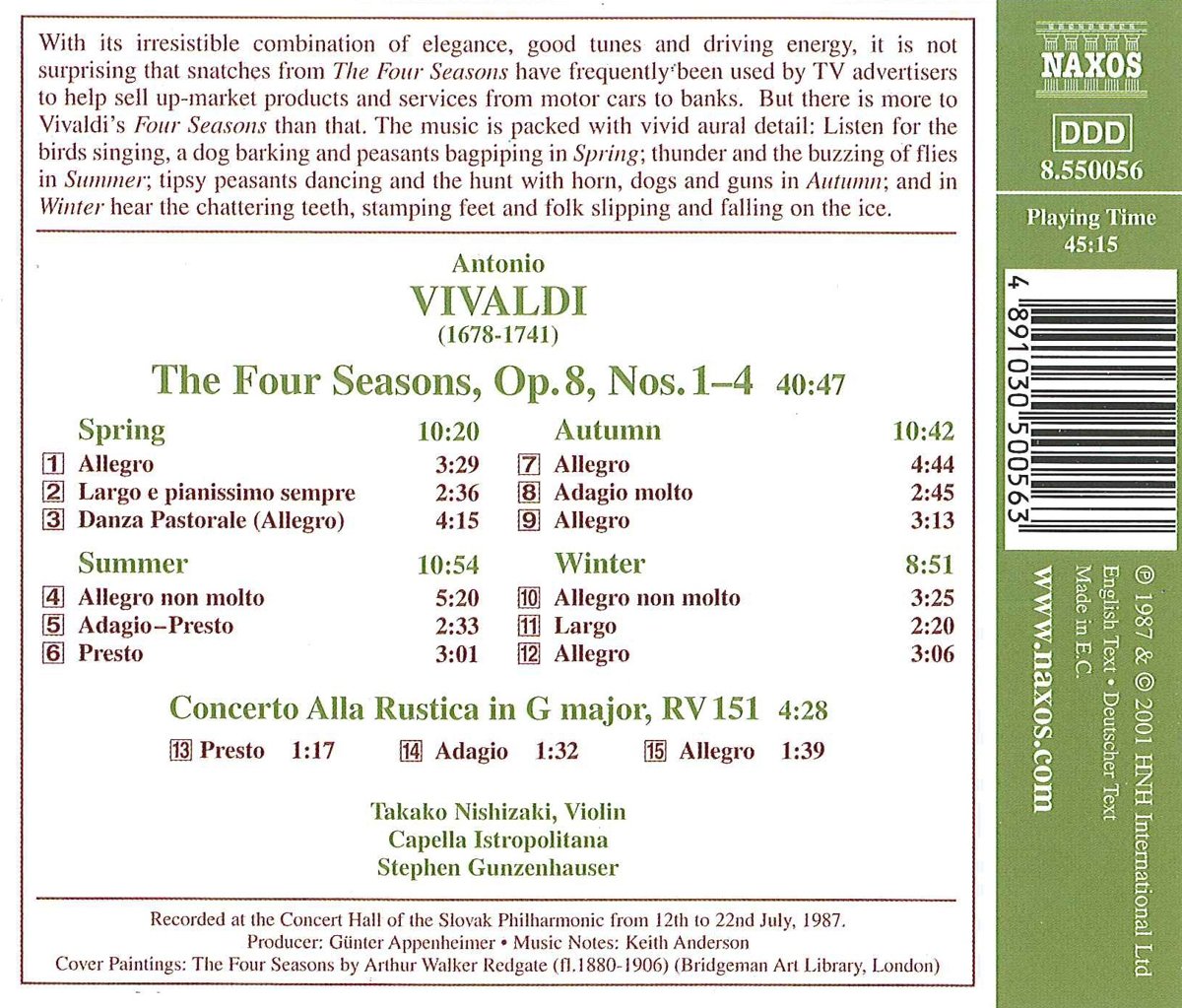 Vivaldi: The Four Season | Antonio Vivaldi image1