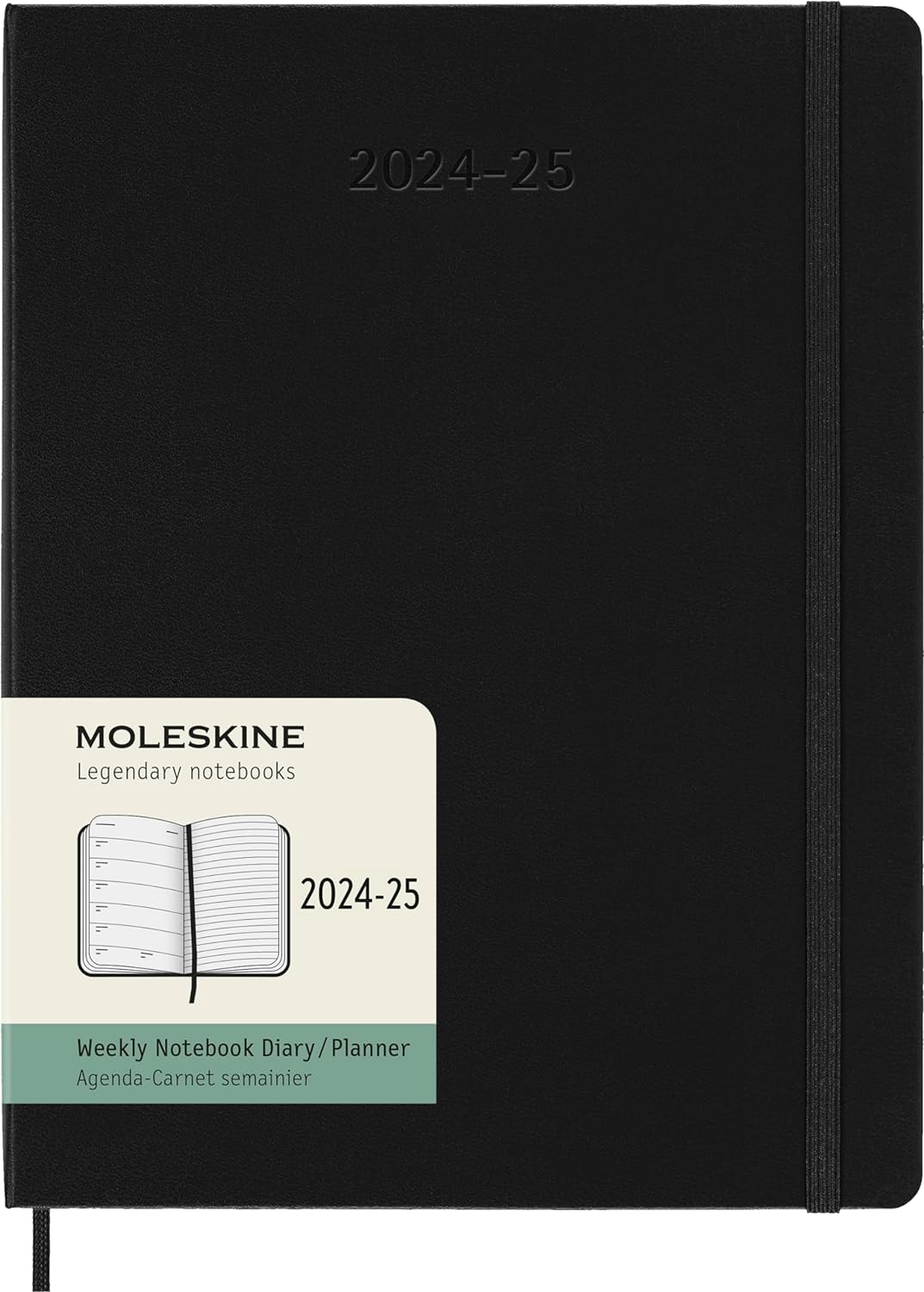 Agenda 2024/2025 - 18 Months Weekly Planner - Hard Cover, Extra Large - Black | Moleskine - 7 | YEO