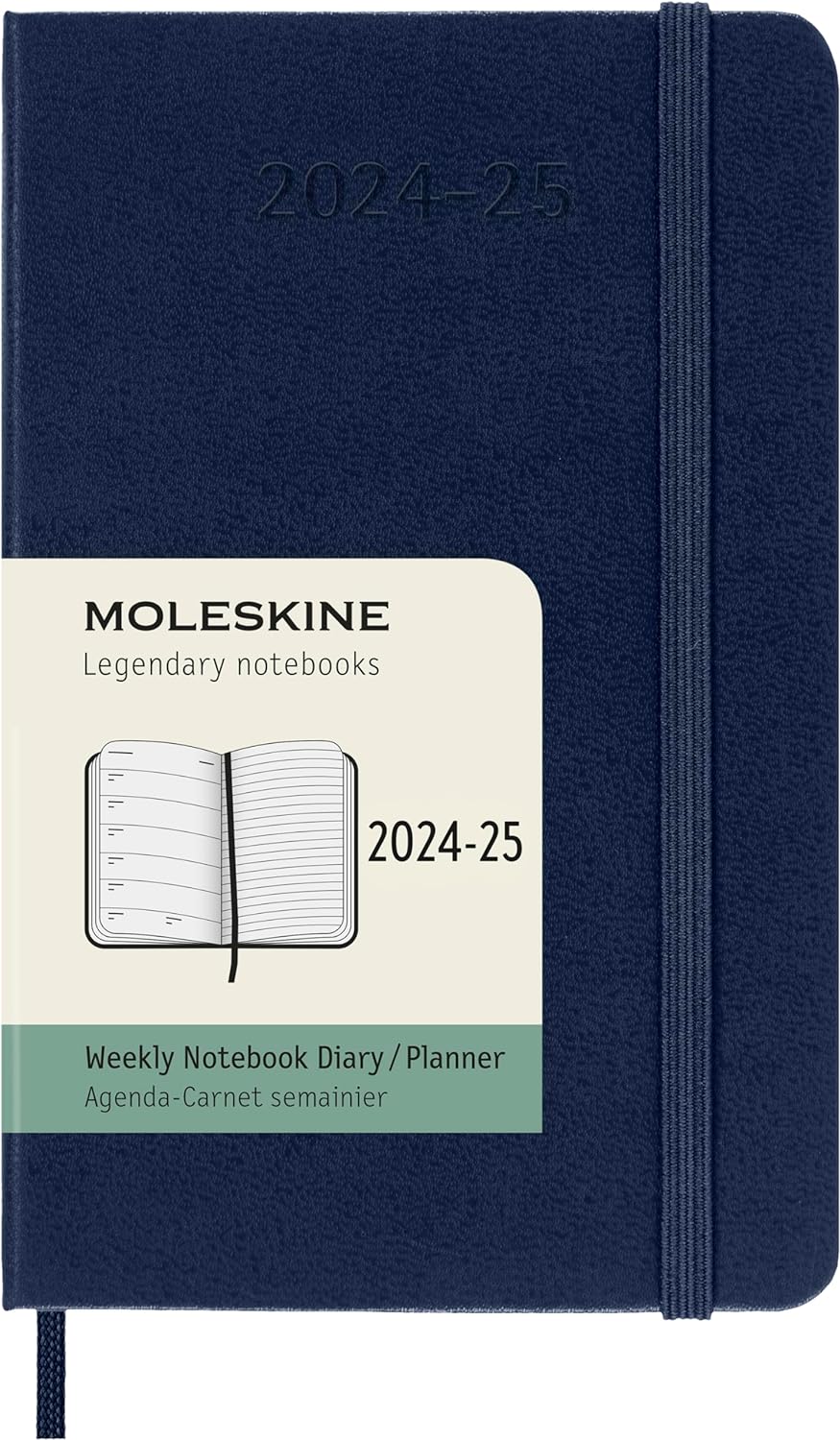 Agenda 2024/2025 - 18 Months Weekly Planner - Hard Cover, Pocket - Sapphire Blue | Moleskine - 7 | YEO