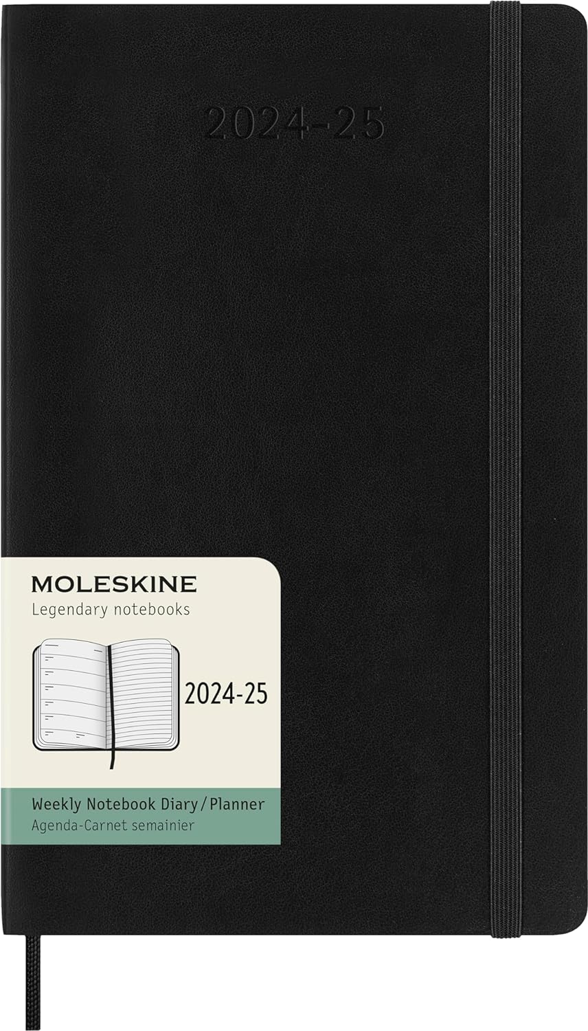 Agenda 2024/2025 - 18 Months Weekly Planner - Soft Cover, Large - Black | Moleskine - 7 | YEO