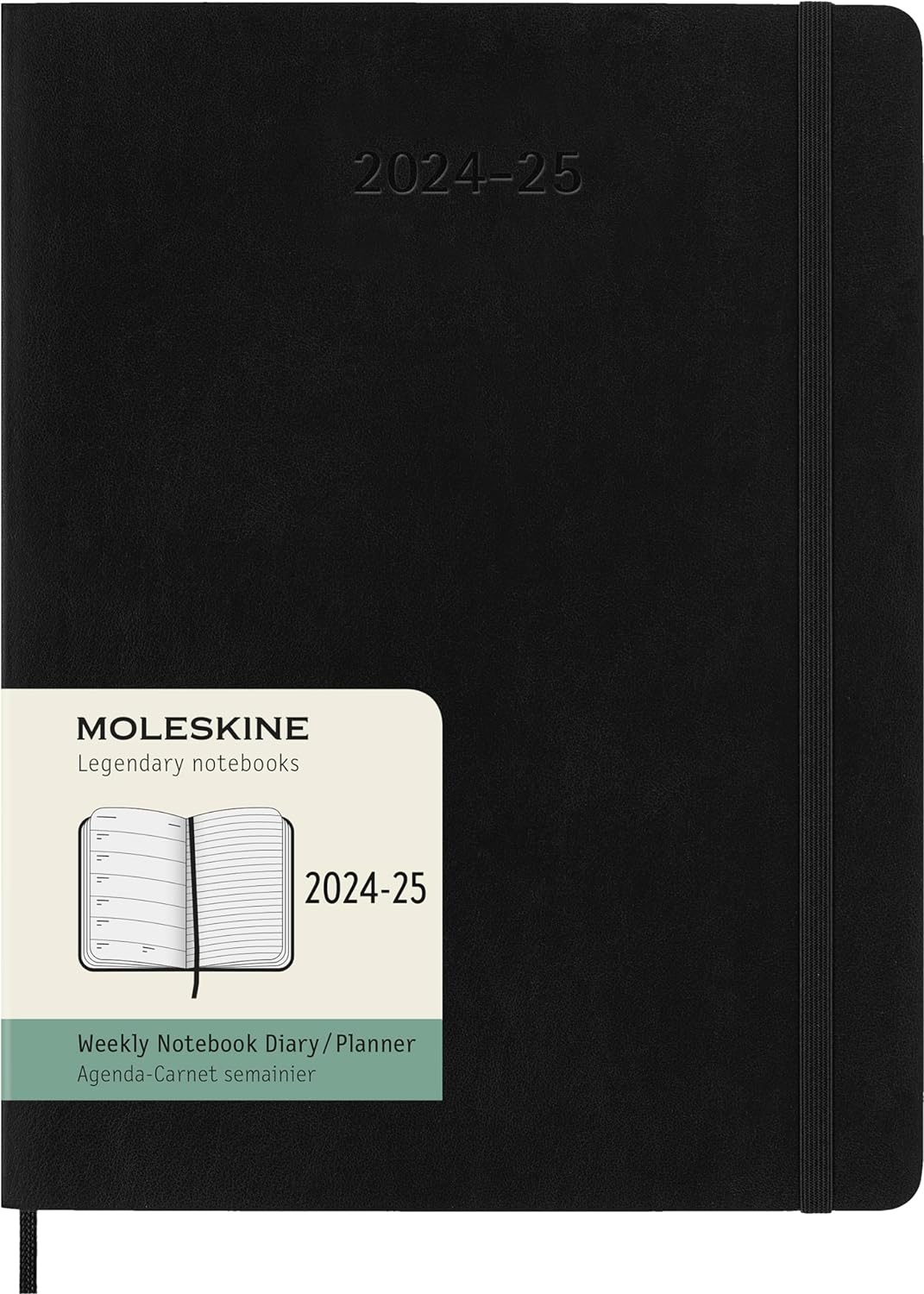 Agenda 2024/2025 - 18 Months Weekly Planner - Soft Cover, Extra Large - Black | Moleskine - 7 | YEO