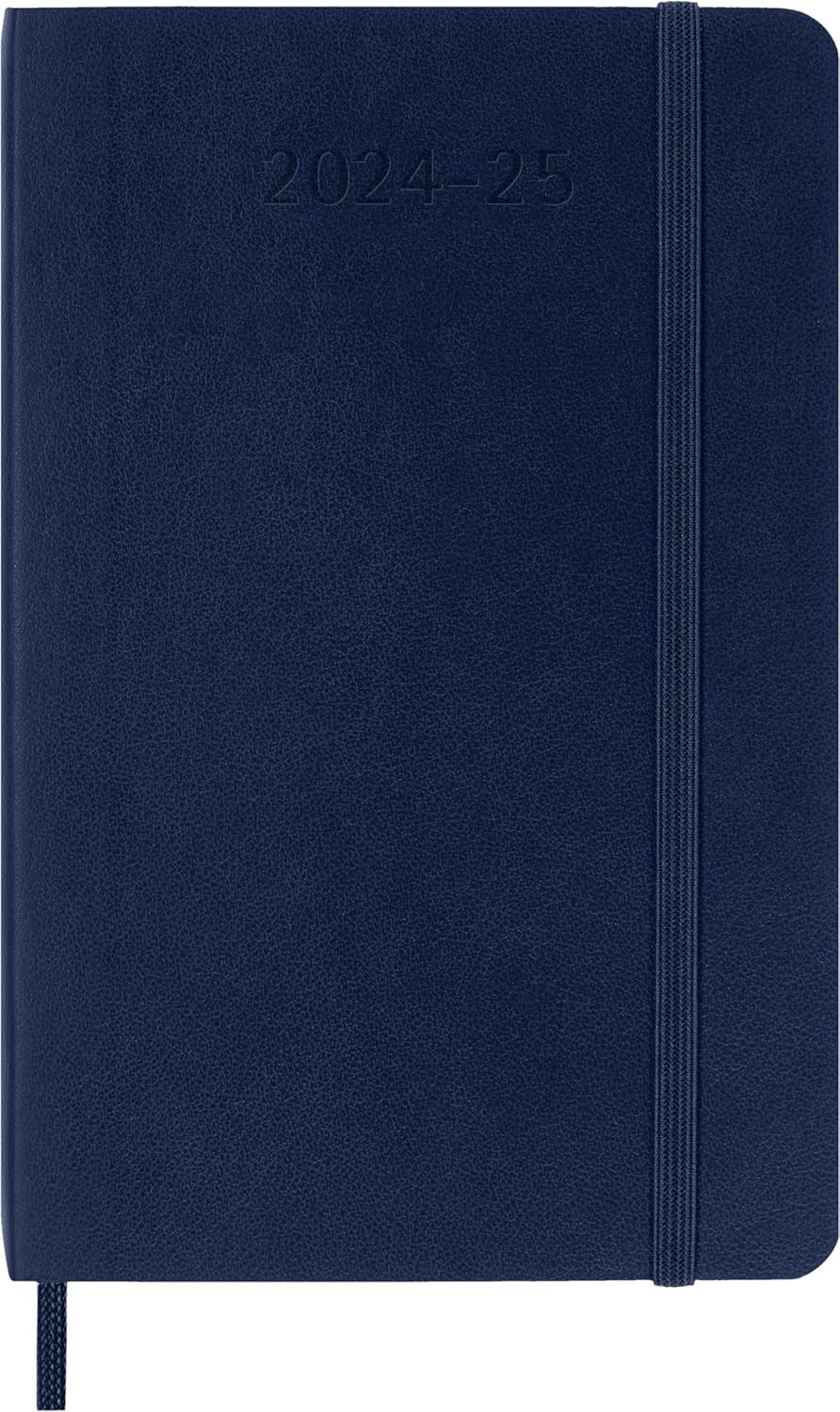 Agenda 2024/2025 - 18 Months Weekly Planner - Soft Cover, Pocket - Sapphire Blue | Moleskine - 1 | YEO