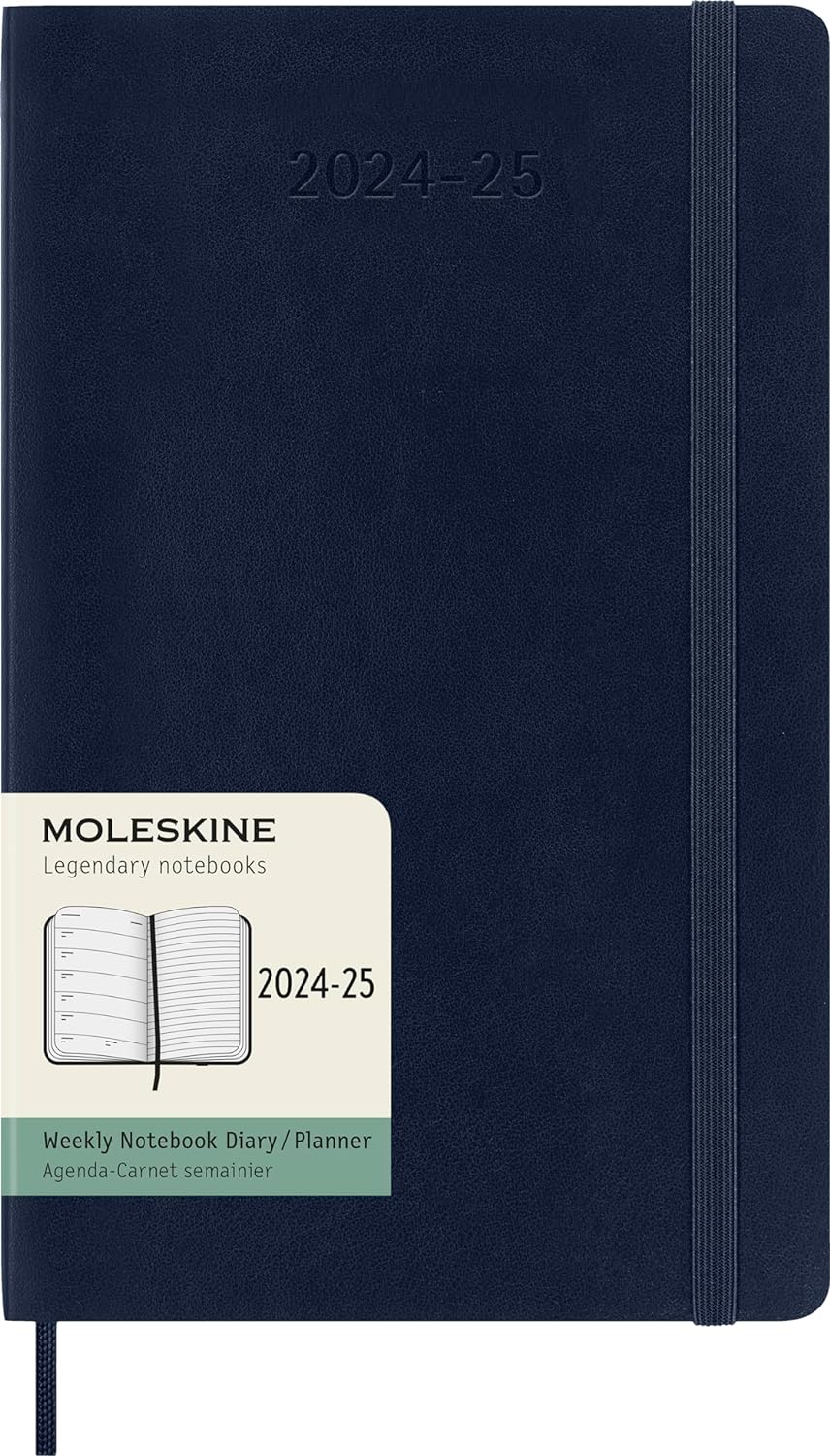 Agenda 2024/2025 - 18 Months Weekly Planner - Soft Cover, Large - Sapphire Blue | Moleskine - 7 | YEO