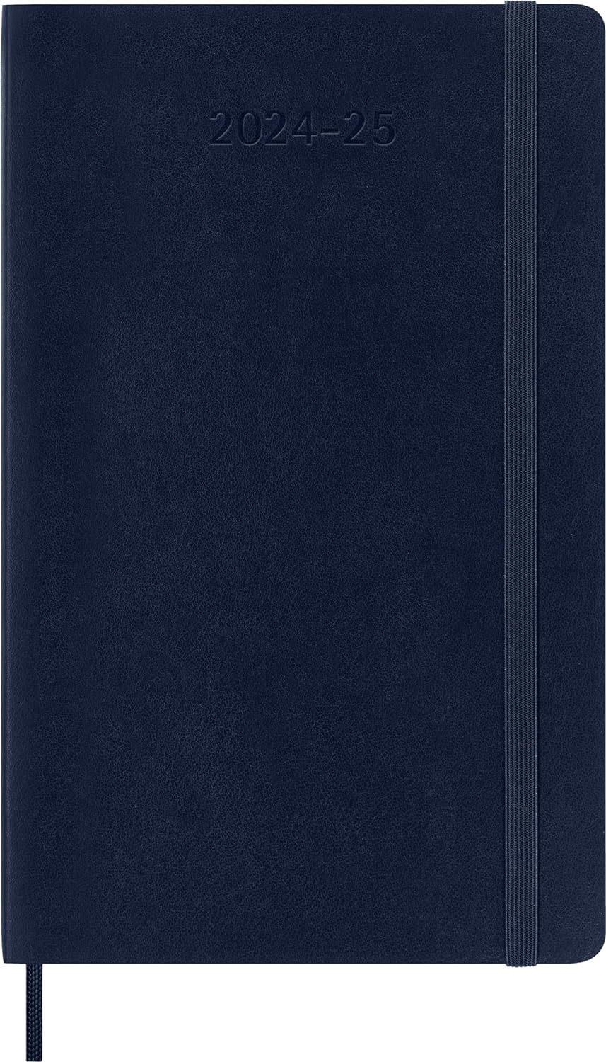 Agenda 2024/2025 - 18 Months Weekly Planner - Soft Cover, Large - Sapphire Blue | Moleskine