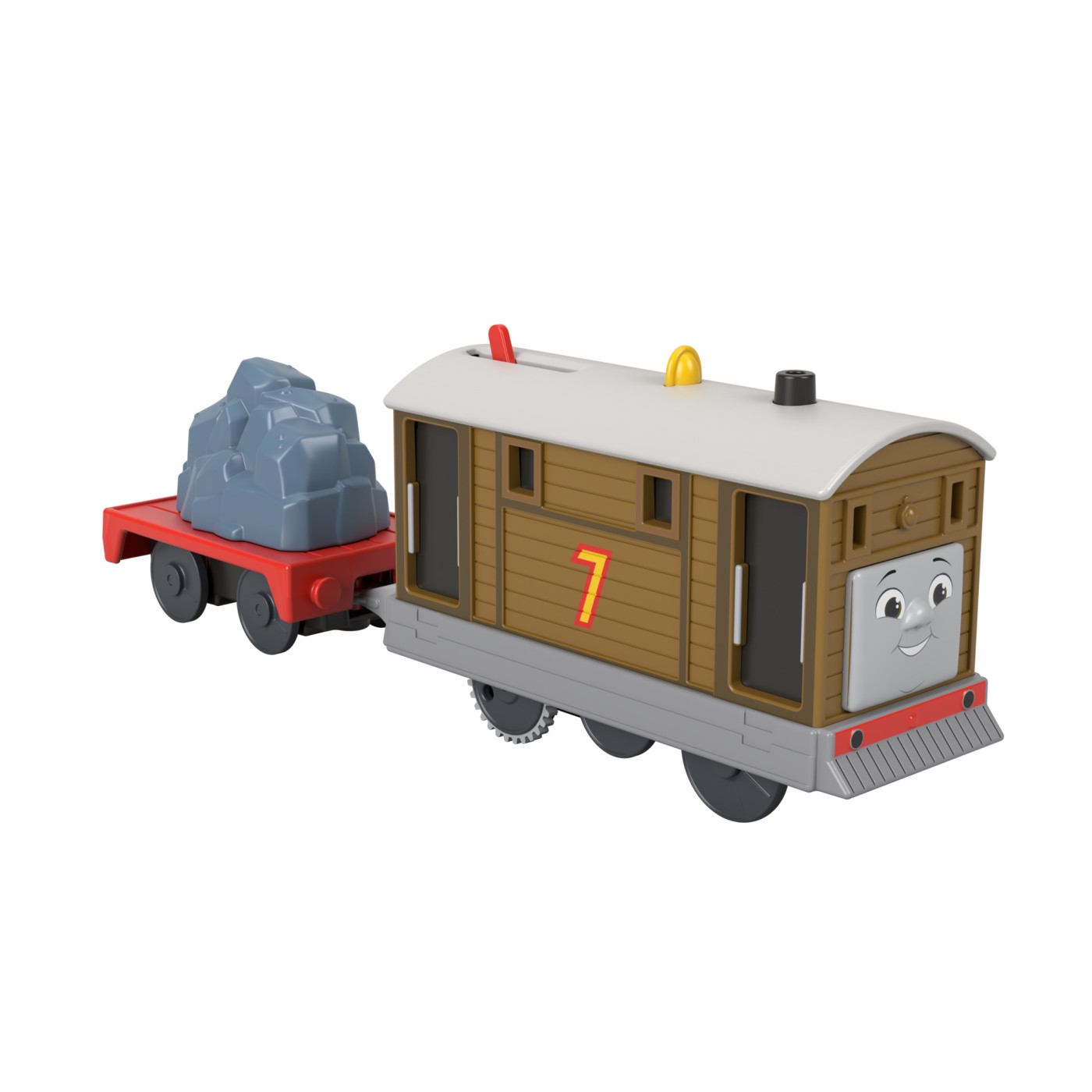 Jucarie - Locomotiva motorizata - Toby cu vagon | Fisher Price - 1