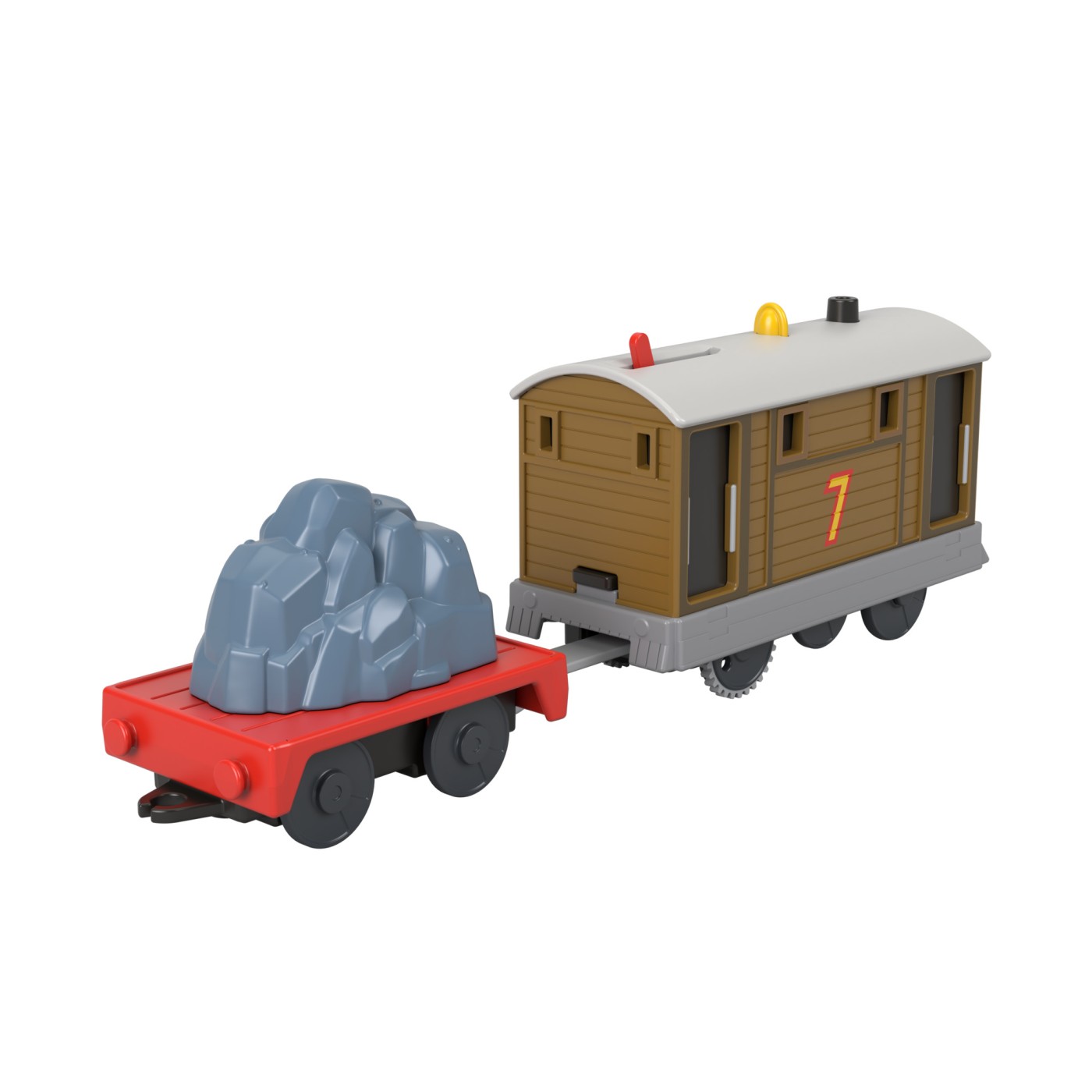 Jucarie - Locomotiva motorizata - Toby cu vagon | Fisher Price - 2