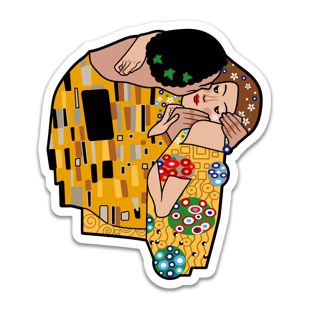 Sticker - Gustav Klimt - The Kiss | Today is Art Day