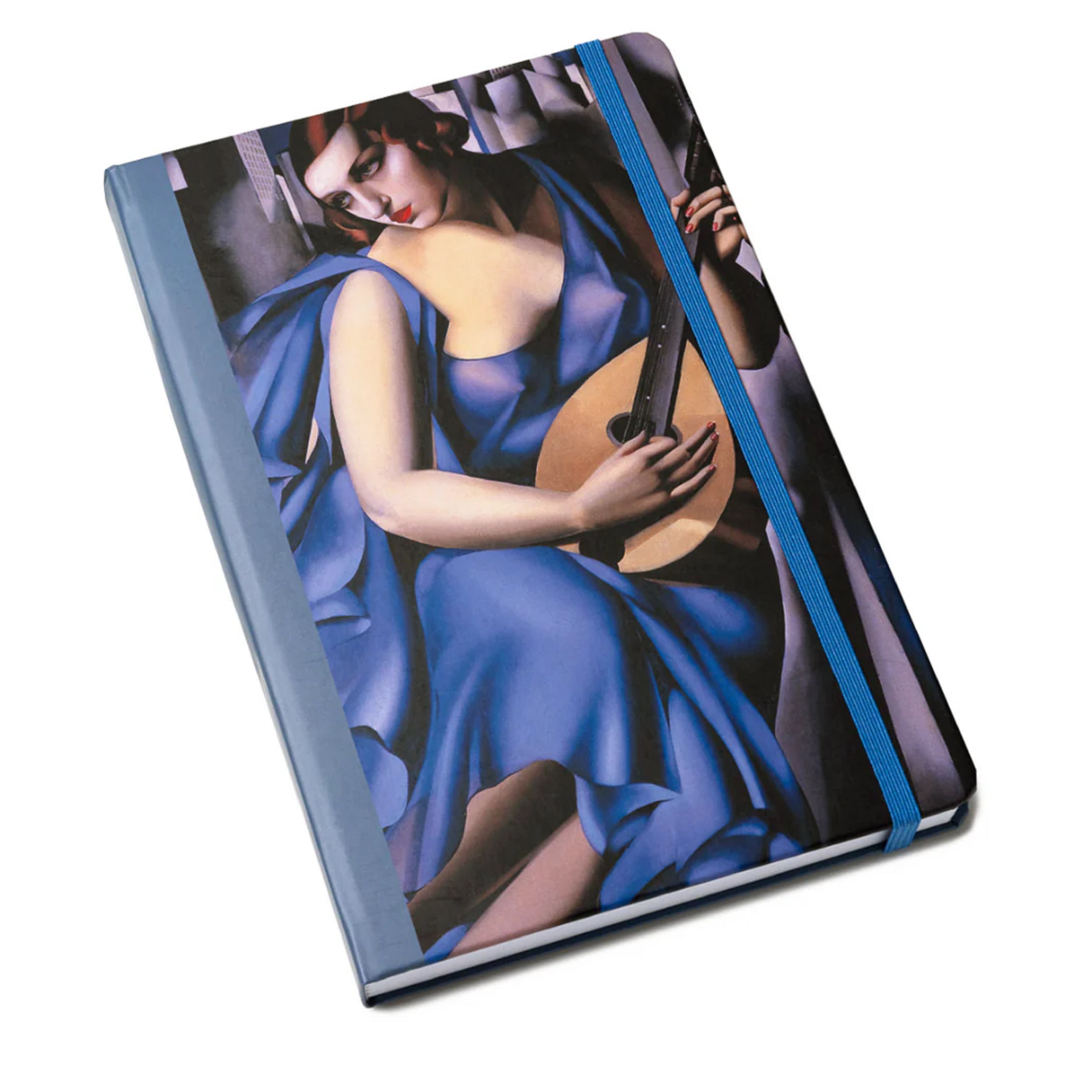 Jurnal - Women in Art - Tamara de Lempicka - Woman in blue with a guitar | Today is art day - 1 | YEO