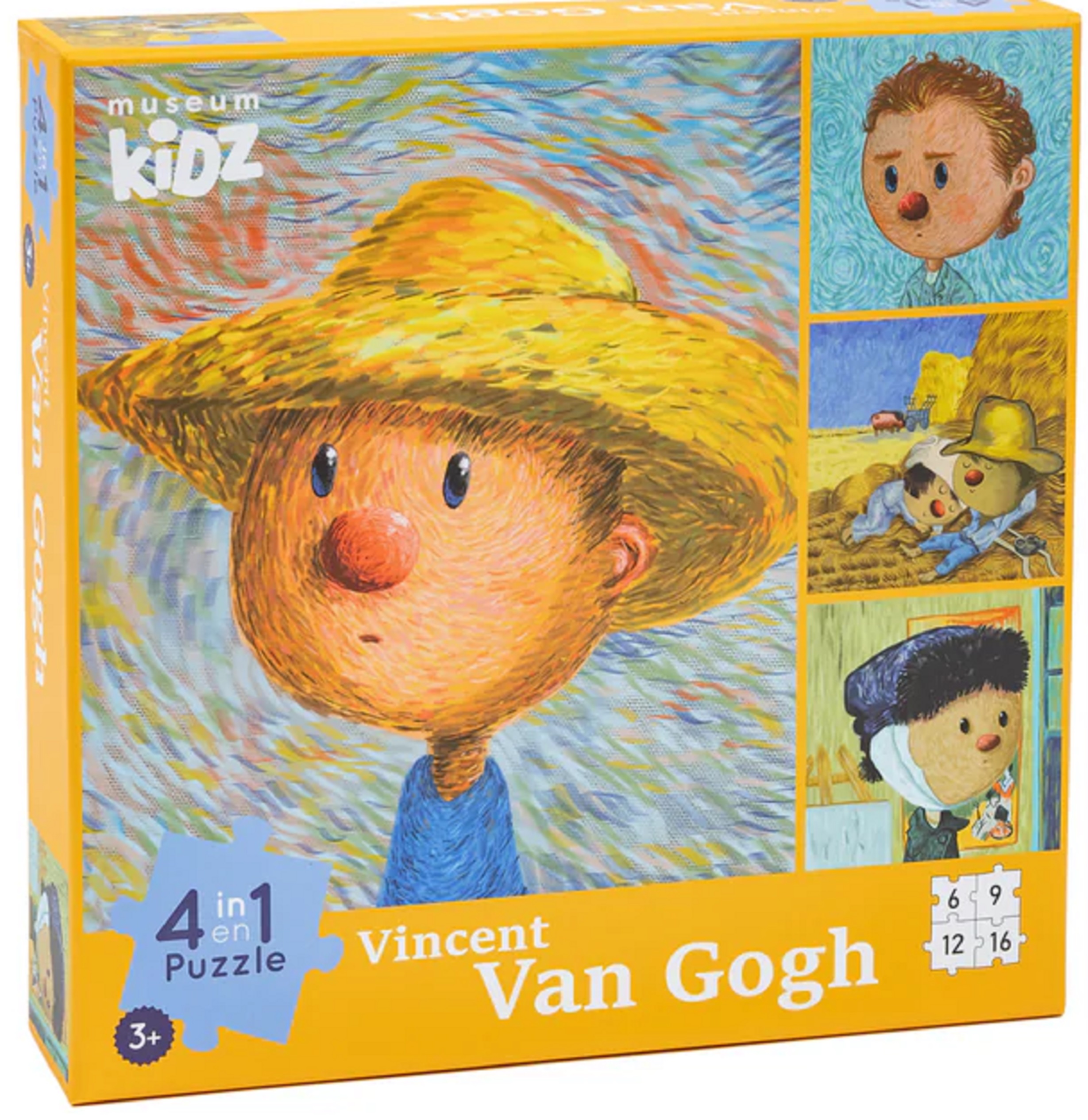 Puzzle 43 piese 4 in 1 - Muzeum Kidz - Vincent van Gogh | Today is art day - 1 | YEO