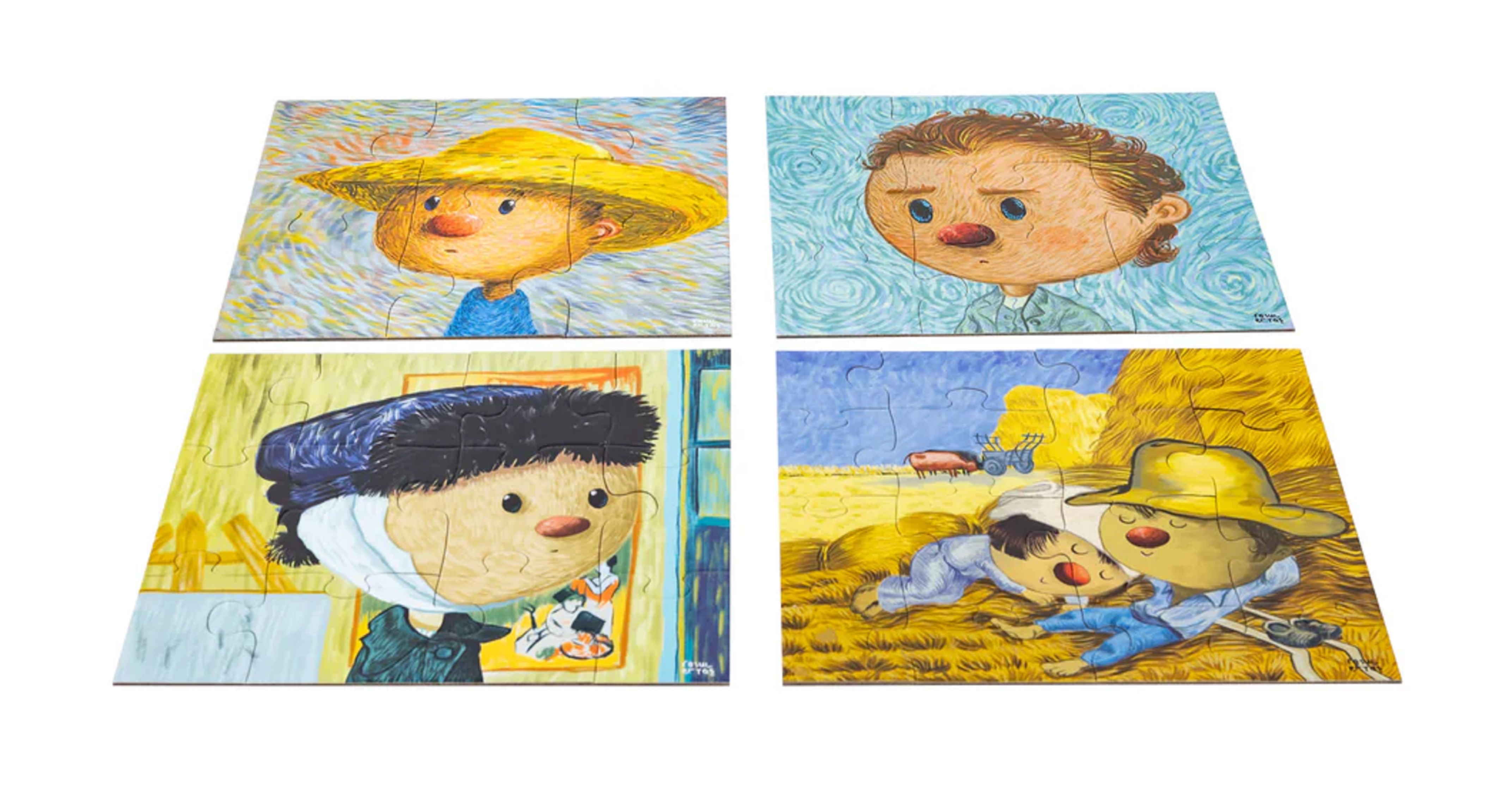 Puzzle 43 piese 4 in 1 - Muzeum Kidz - Vincent van Gogh | Today is art day