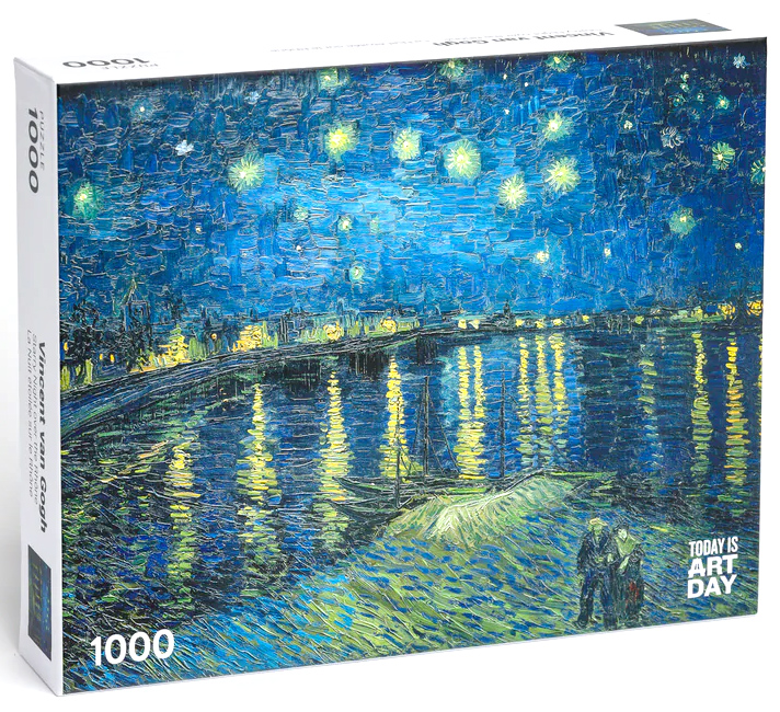 Puzzle 1000 piese - Vincent Van Gogh - Starry Night over the Rhone | Today is art day - 5