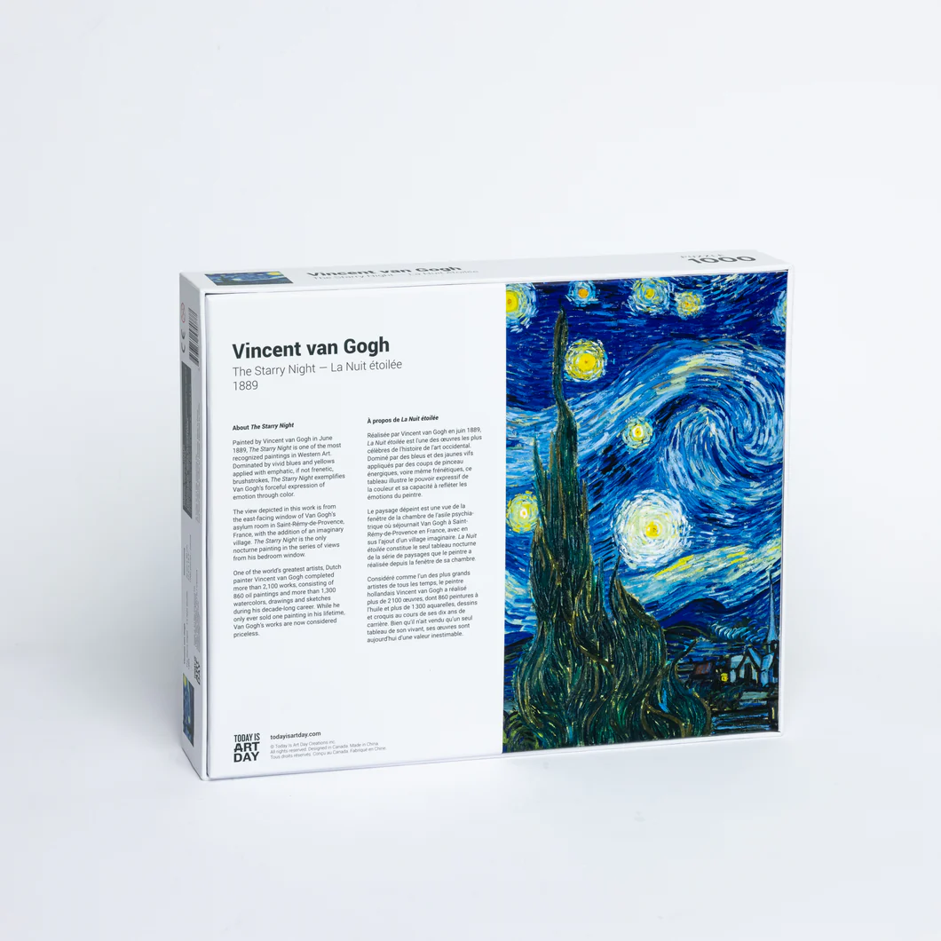 Puzzle 1000 piese - Vincent Van Gogh - Starry Night | Today is art day