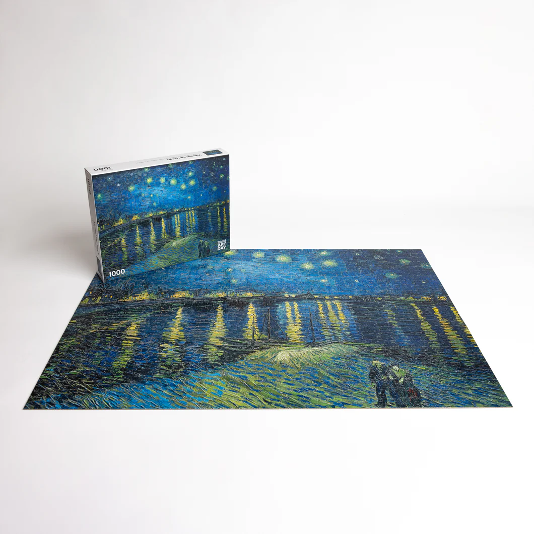 Puzzle 1000 piese - Vincent Van Gogh - Starry Night over the Rhone | Today is art day - 1