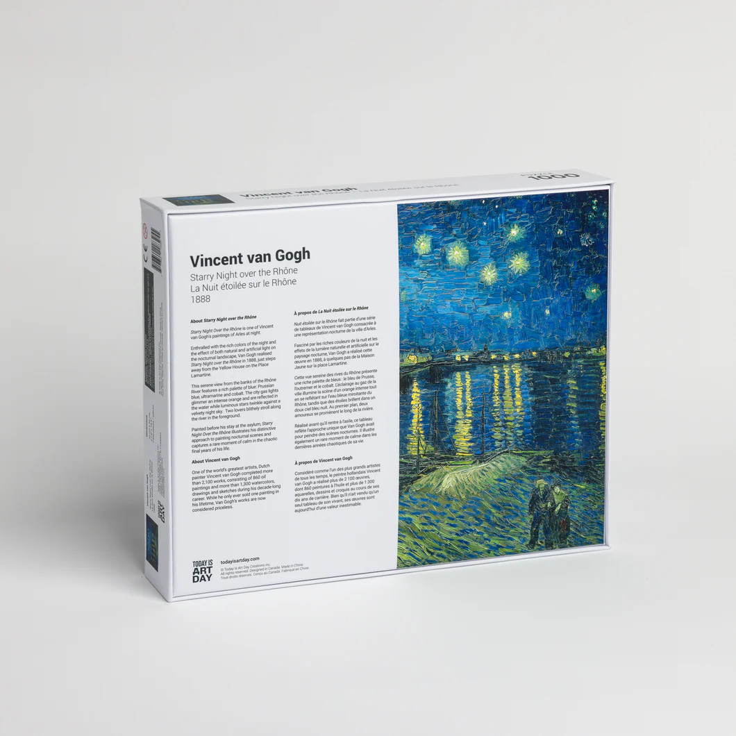 Puzzle 1000 piese - Vincent Van Gogh - Starry Night over the Rhone | Today is art day - 4