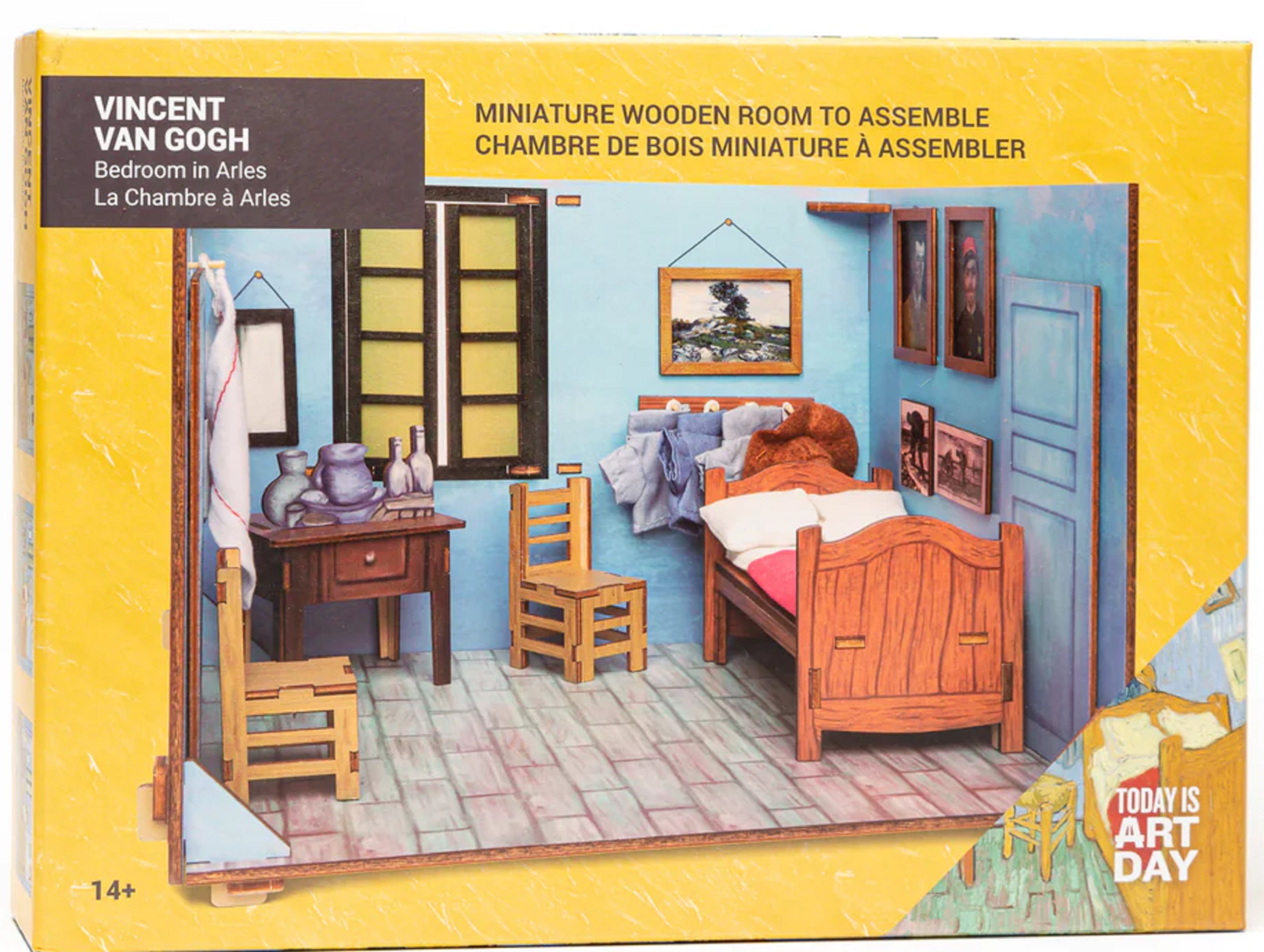 Puzzle 3D - Vincent Van Gogh - Dormitorul din Arles | Today is art day - 2 | YEO