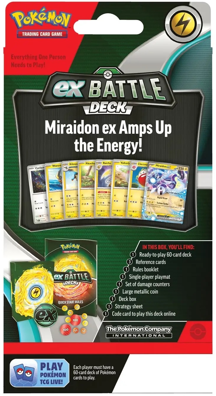 Pokemon TCG: Miraidon ex/ Victini ex Battle Deck | The Pokemon Company - 1 | YEO