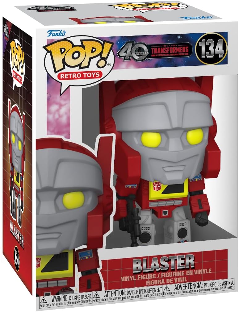 Figurina - Pop! Retro Toys - Transformers - Blaster | Funko - 1 | YEO