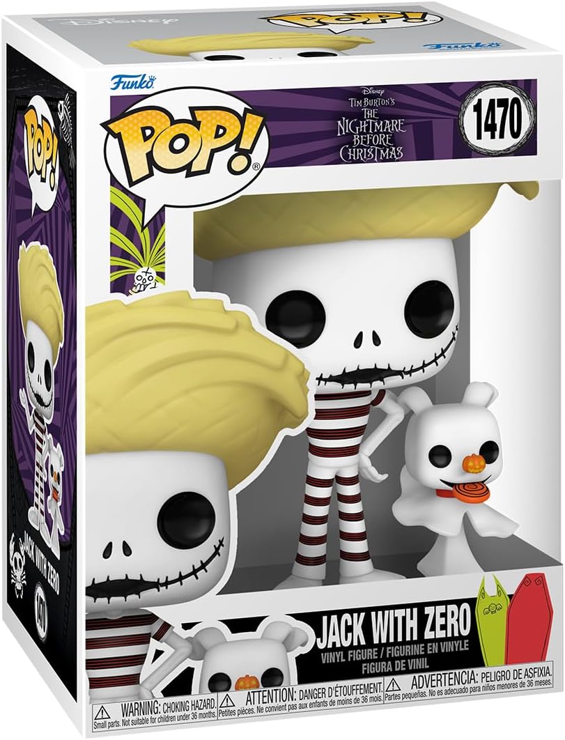 Figurina - Pop! The Nightmare Before Christmas - Jack with Zero | Funko - 1 | YEO