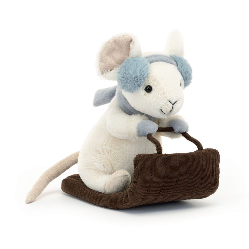 Jucarie de plus - Merry Mouse Sleighing | Jellycat - 2 | YEO