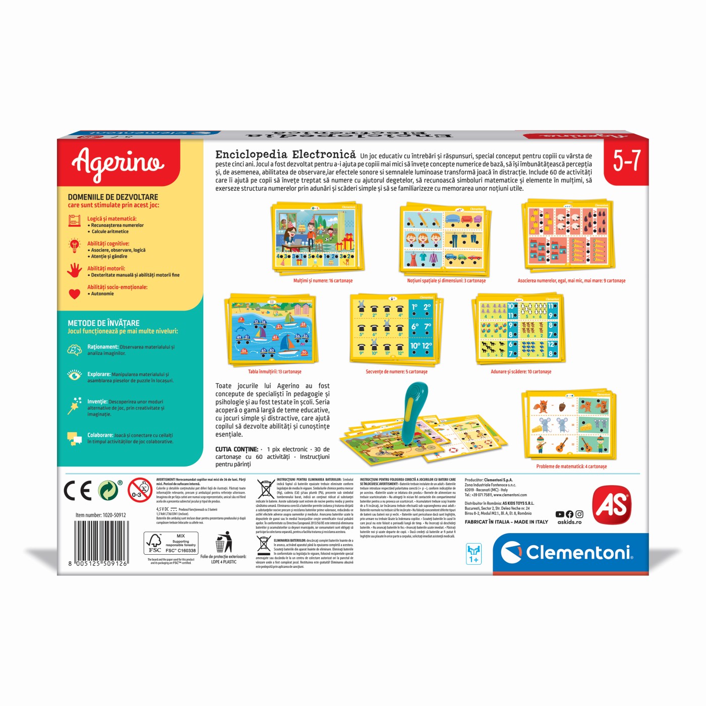 Joc educativ - Agerino - Enciclopedia Electronica | AS - 4 | YEO