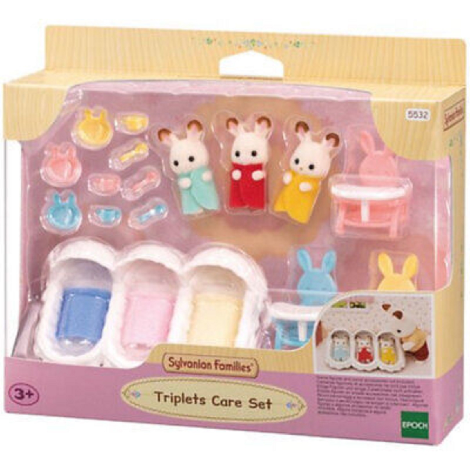 Set 3 figurine - Sylvanian Families - Set de ingrijire a bebelusilor | Epoch