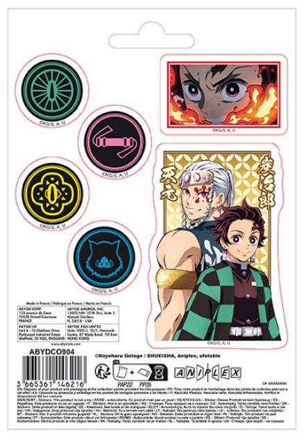 Set 10 stickers - Demon Slayer | AbyStyle