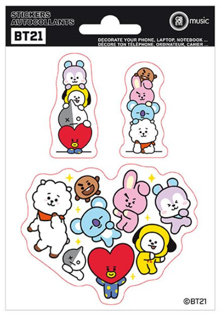 Set 7 stickers - BT21 | GB Eye