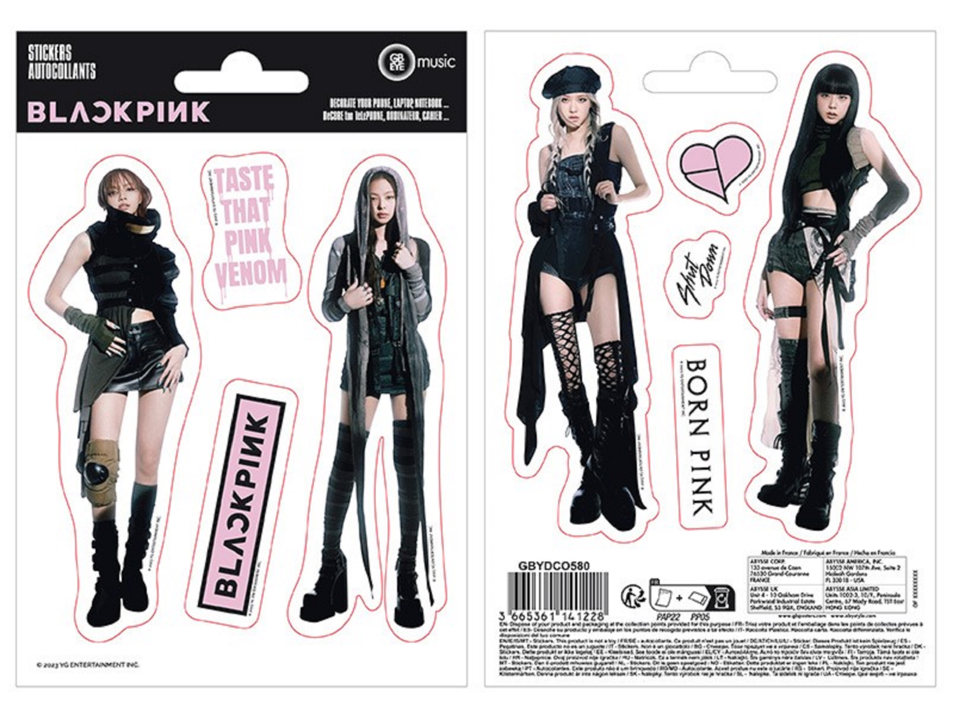 Set 8 stickers - Blackpink | GB Eye