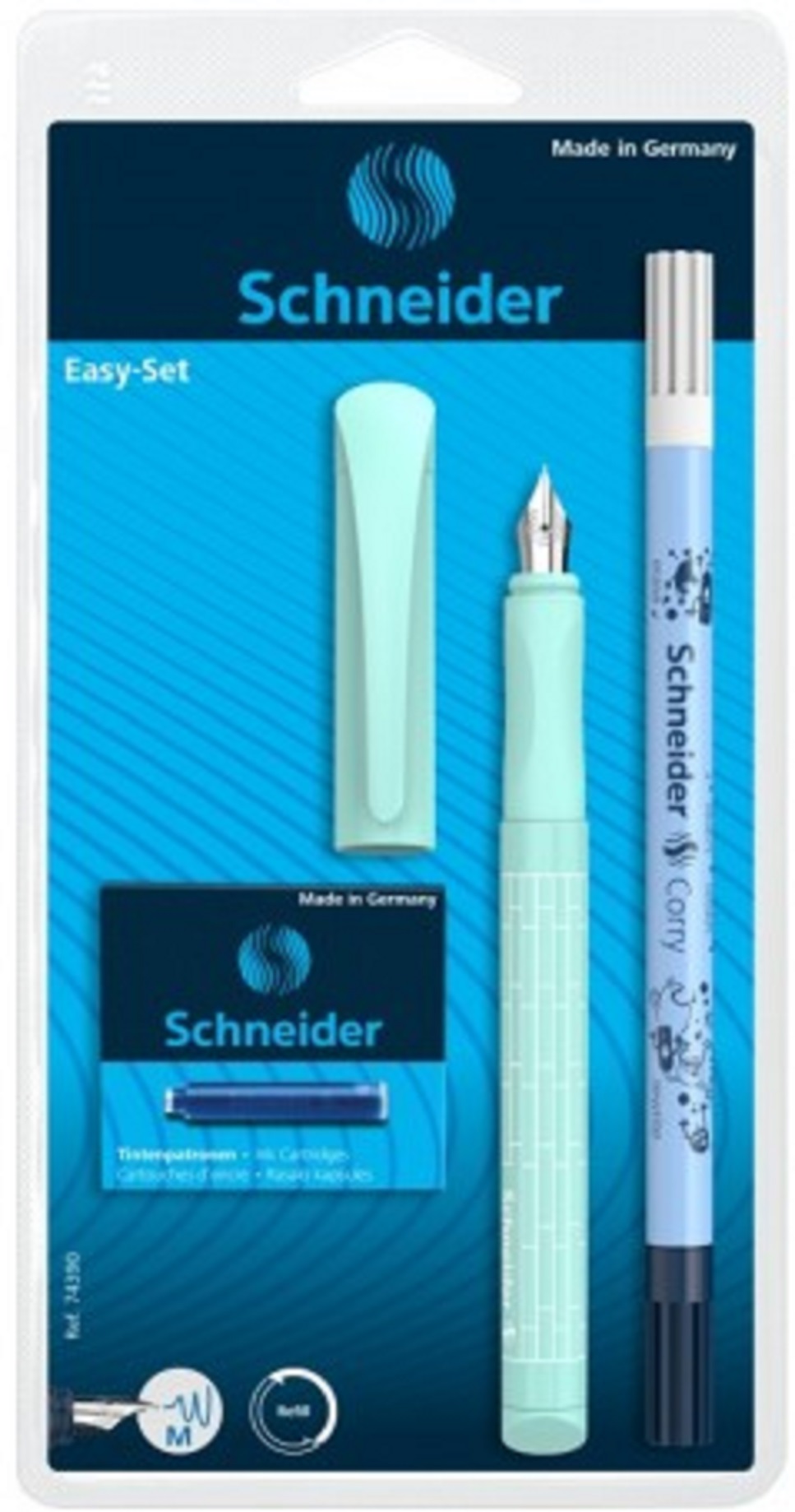 Set Stilou + Pic + 6 Patroane - Verde | Schneider - 1 | YEO