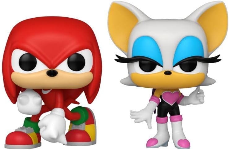 Set 2 figurine - Pop! Sonic the Hedgehog: Knuckles & Rouge | Funko