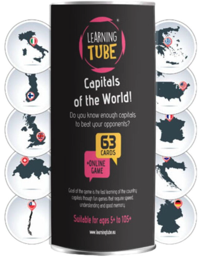 Joc - Learning Tube - Capitals of the World | K-Toyz - 1 | YEO