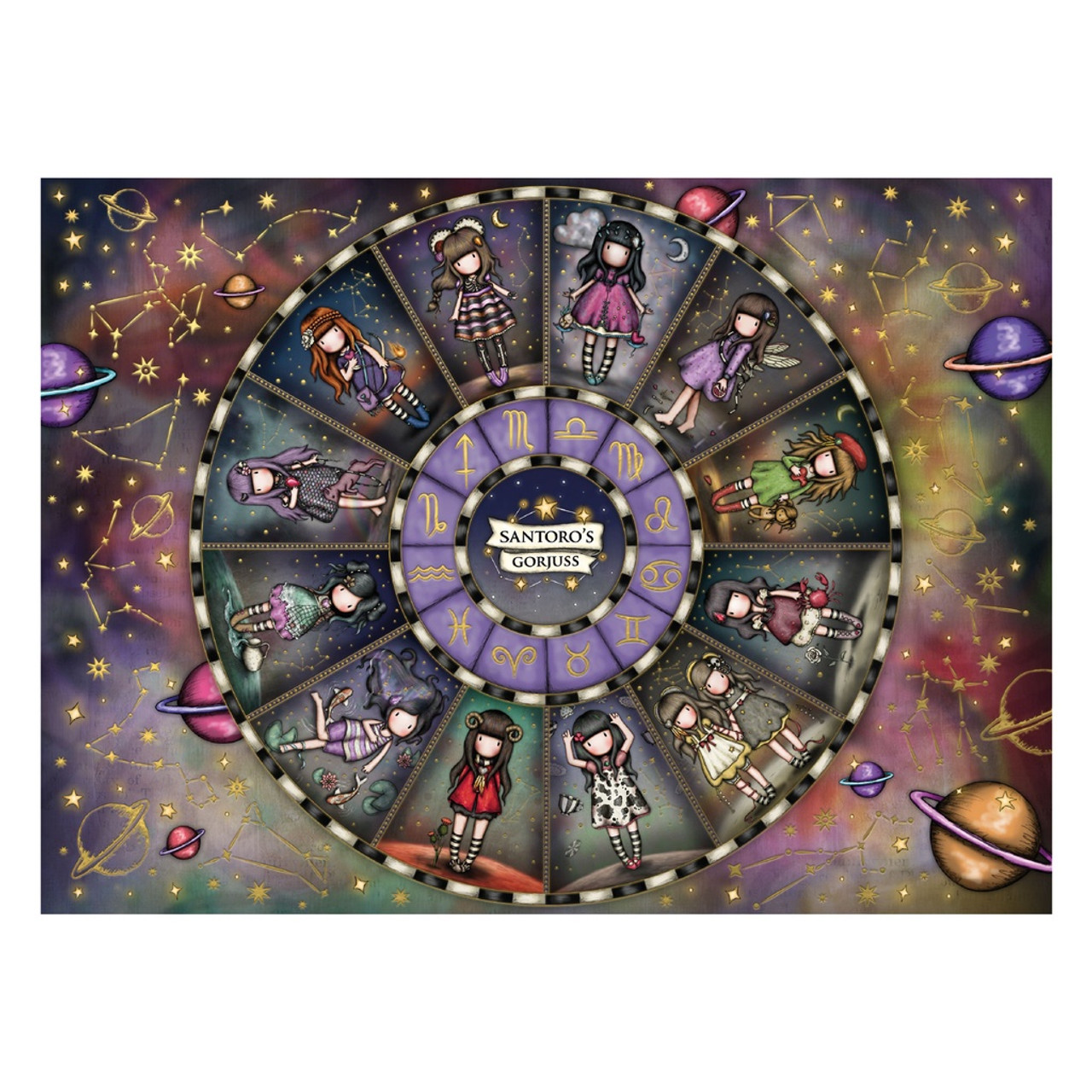 Puzzle 1000 de piese - Gorjuss - Zodiac Constellations | Santoro - 1 | YEO