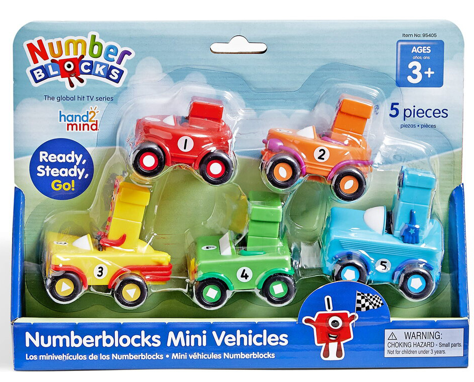 Set educativ - Number Blocks - Mini Vehicles | Hand2Mind - 8 | YEO