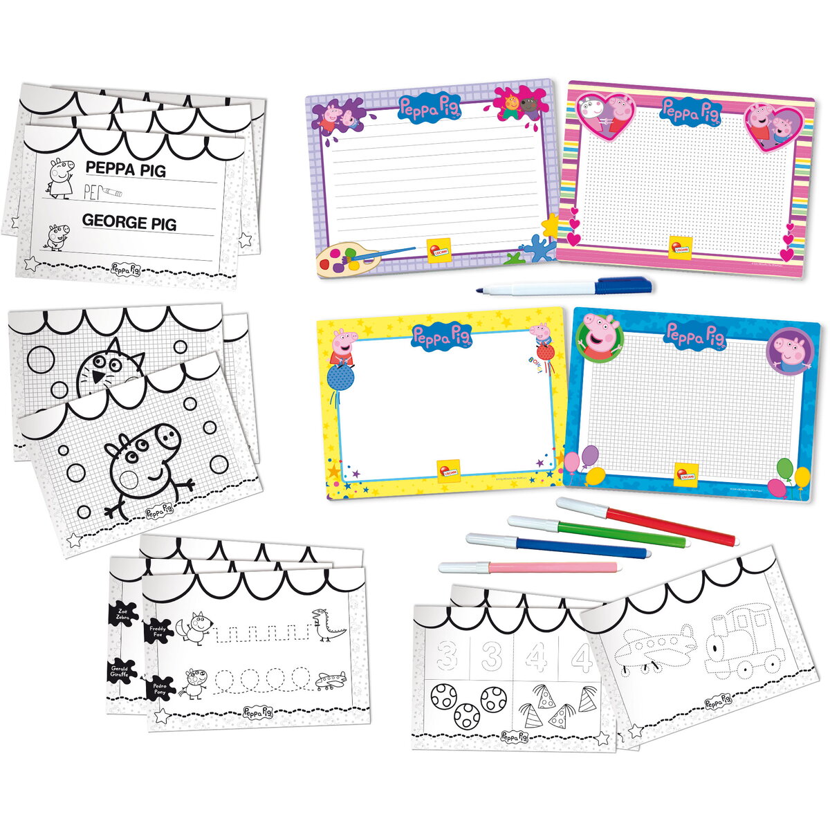 Set creativ - Peppa Pig - Drawing School | Lisciani