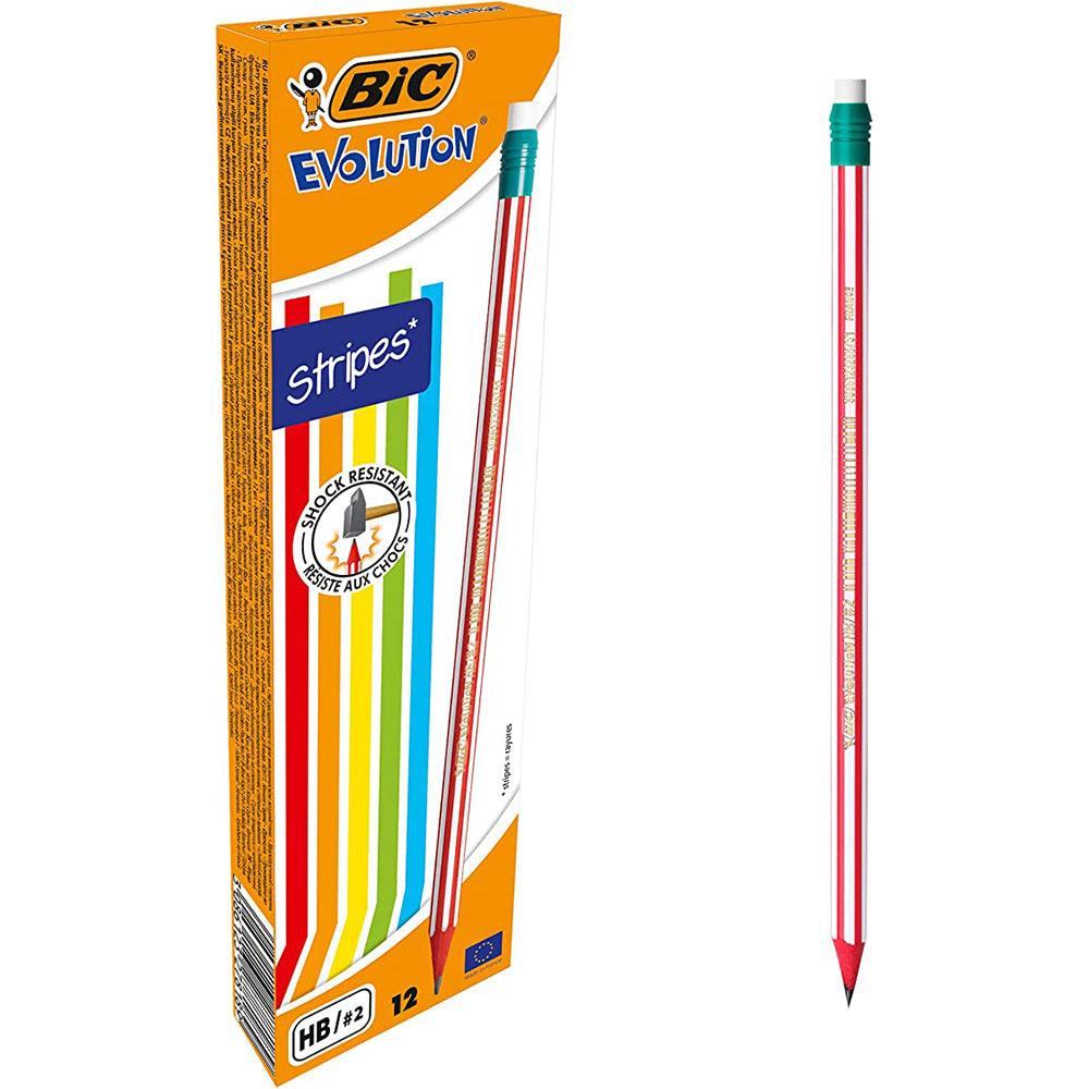 Set 12 creioane - Bic Evolution - Stripes | Bic - 3 | YEO