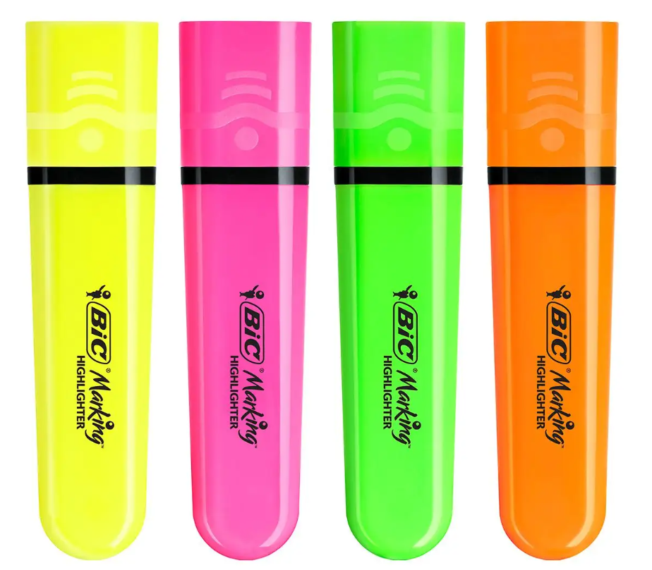 Set 4 evidentiatoare - Bic Neon | Bic