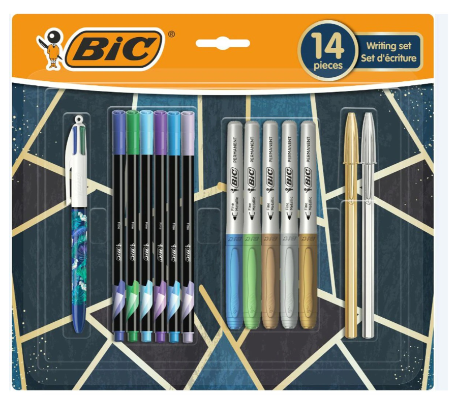 Set 14 pixuri BIC - Pachet mixt metalic | Bic