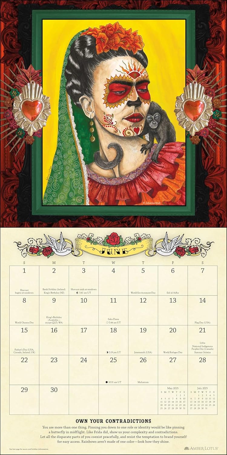 Calendar 2025 - For the Love of Frida | Amber Lotus Publishing - 1 | YEO