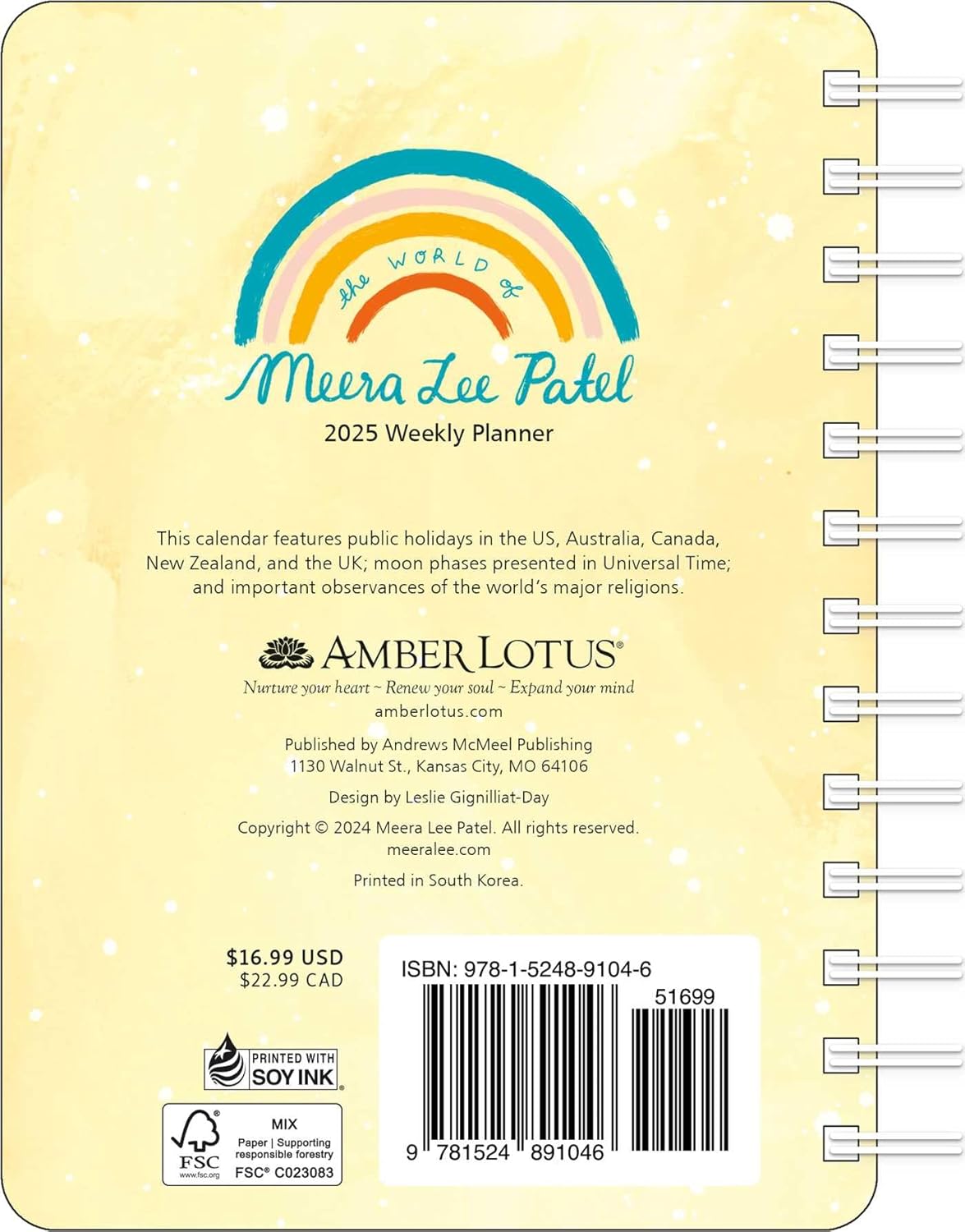 Planner 2025 - Life Blooms One Day at a Time | Amber Lotus Publishing