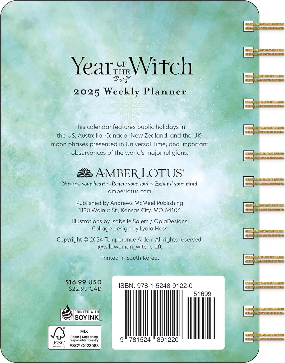 Planner 2025 - Year of the Witch | Amber Lotus Publishing