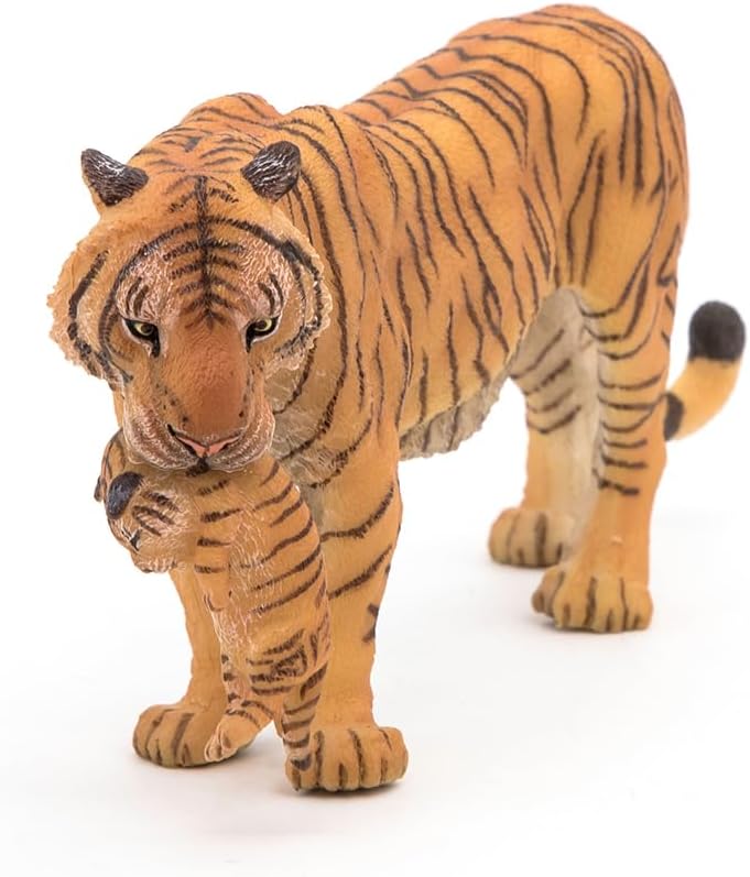 Figurina - Wild Animal Kingdom - Tigress with cub | Papo - 2 | YEO