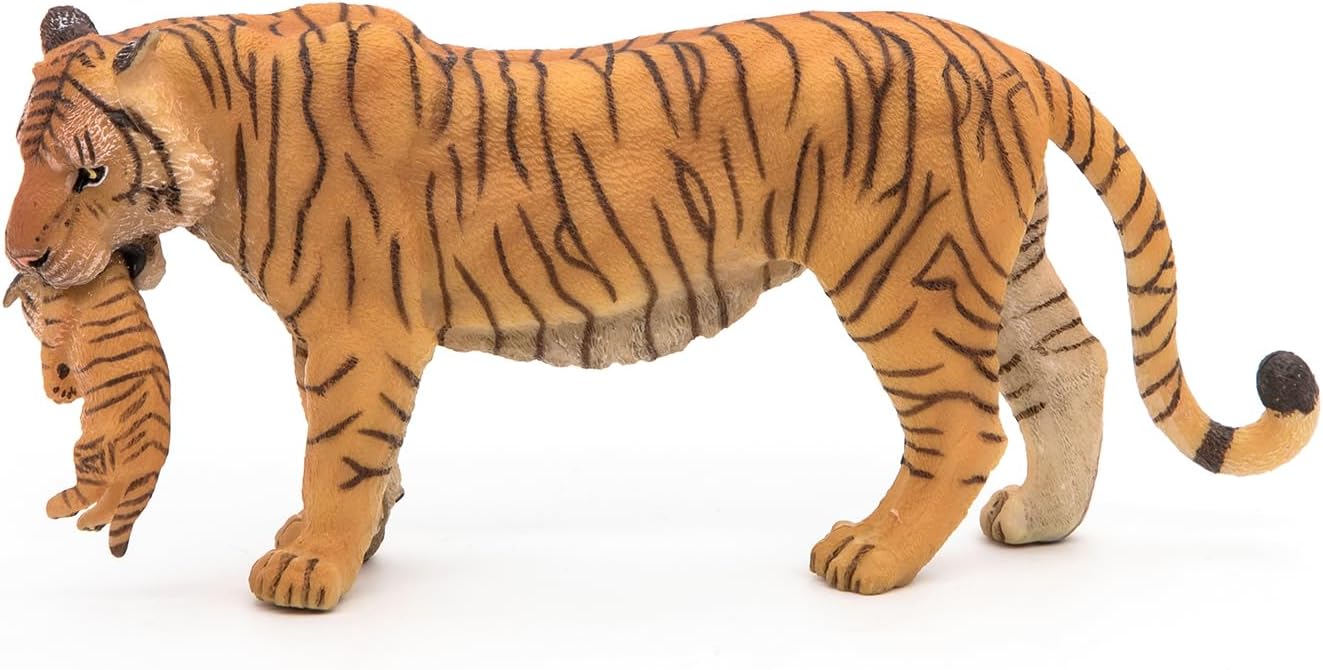 Figurina - Wild Animal Kingdom - Tigress with cub | Papo - 4 | YEO