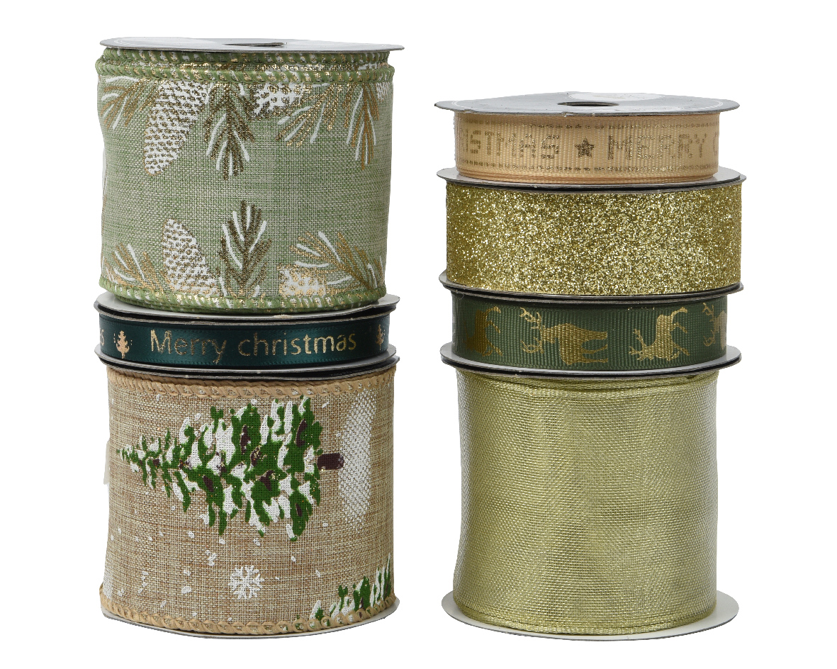 Panglica decorativa - Pine and Gold - mai multe modele | Kaemingk