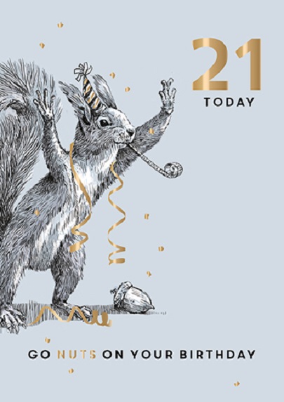 Felicitare - 21st - Go Nuts | Ling Design