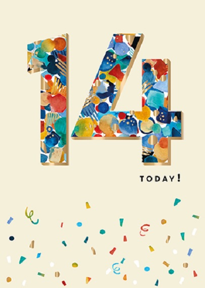 Felicitare - Fourteen Today | Ling Design